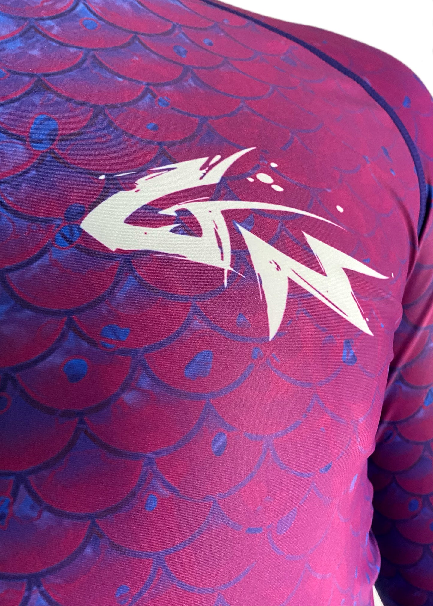 Purple Scales - Men's Long Sleeve Rashguard