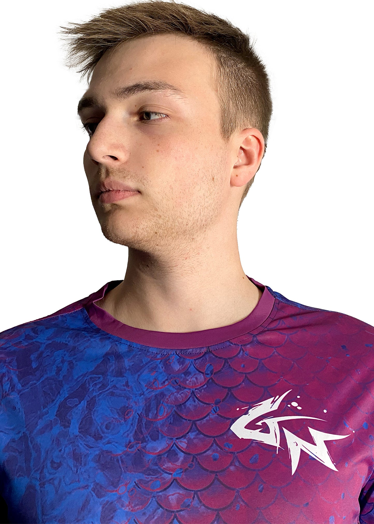 Purple Scales - Men's Long Sleeve Fishing Shirt