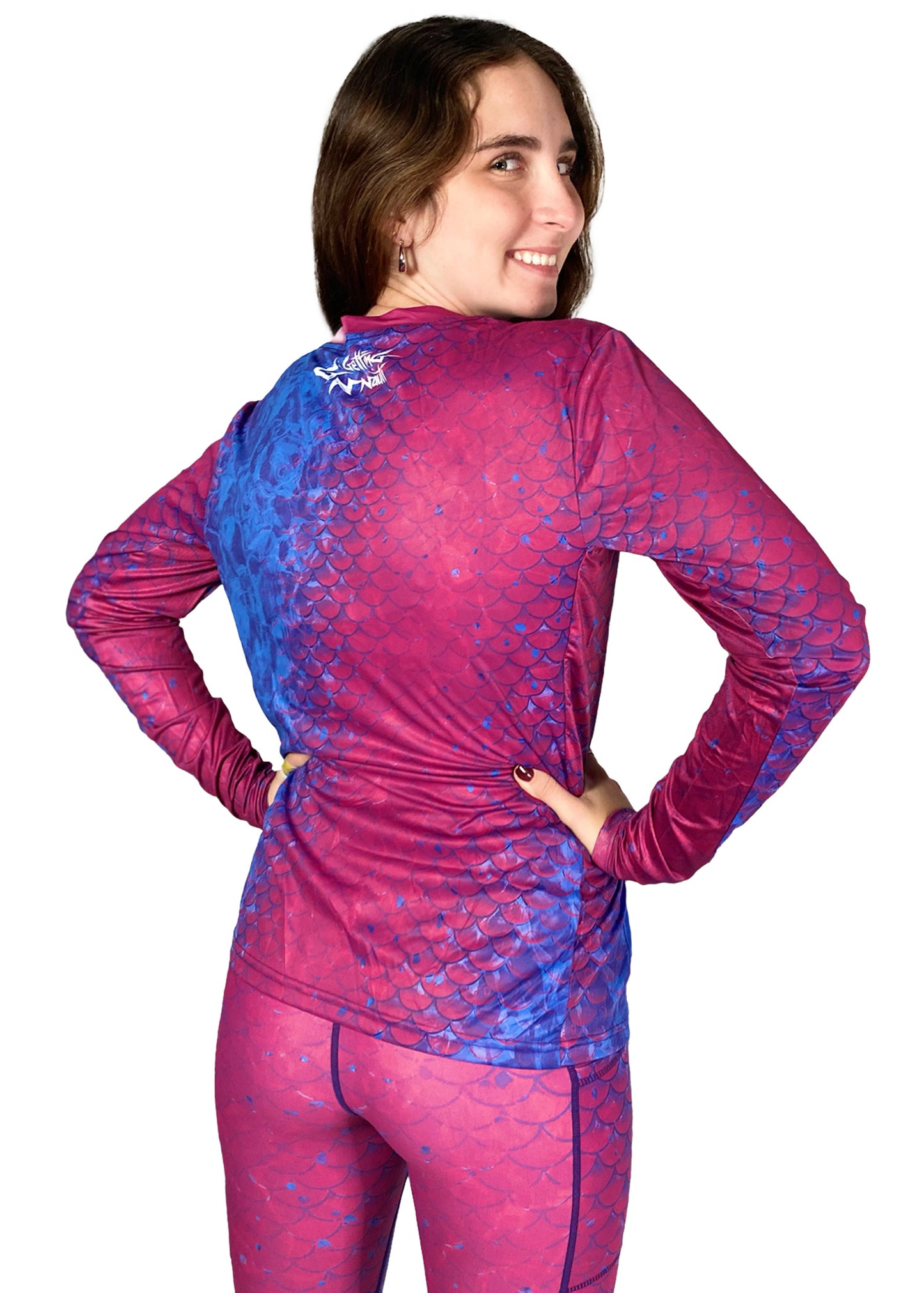 Purple Scales - Women's Long Sleeve Performance Shirt