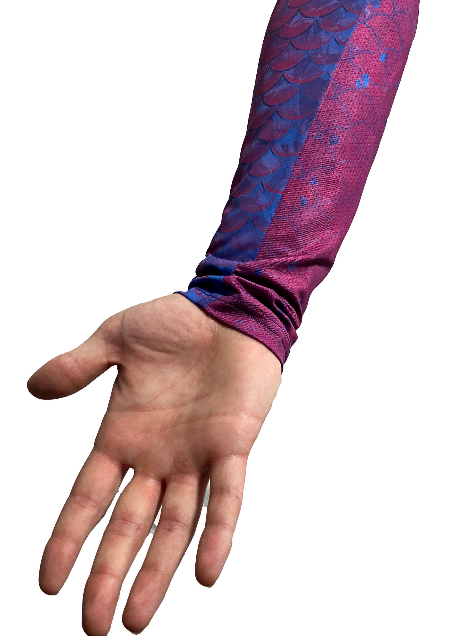 Purple Scales - Men's Long Sleeve Fishing Shirt