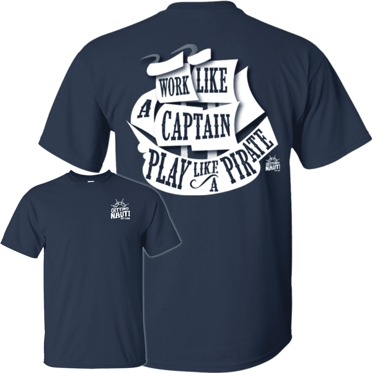 T-Shirts - Play Like A Pirate - Cotton T-Shirt