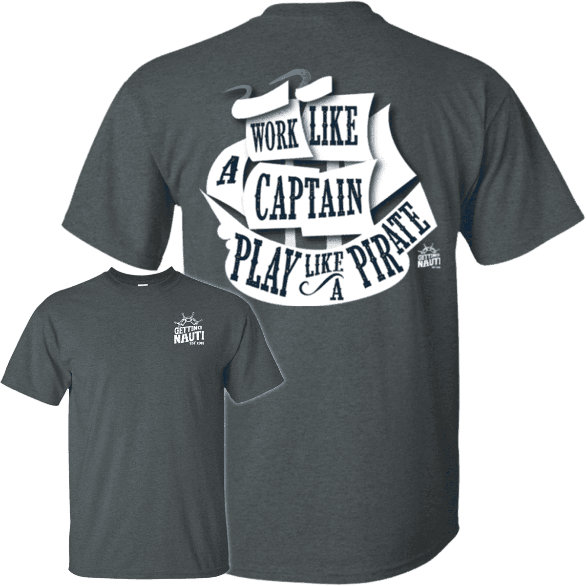 T-Shirts - Play Like A Pirate - Cotton T-Shirt