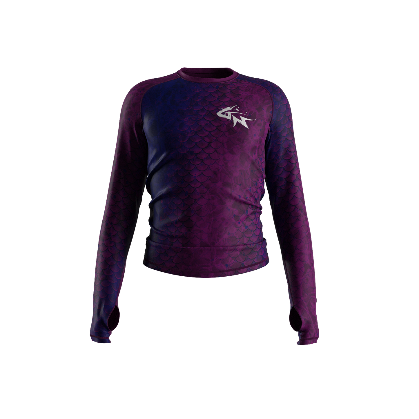 Purple Scales - Men's Long Sleeve Rashguard