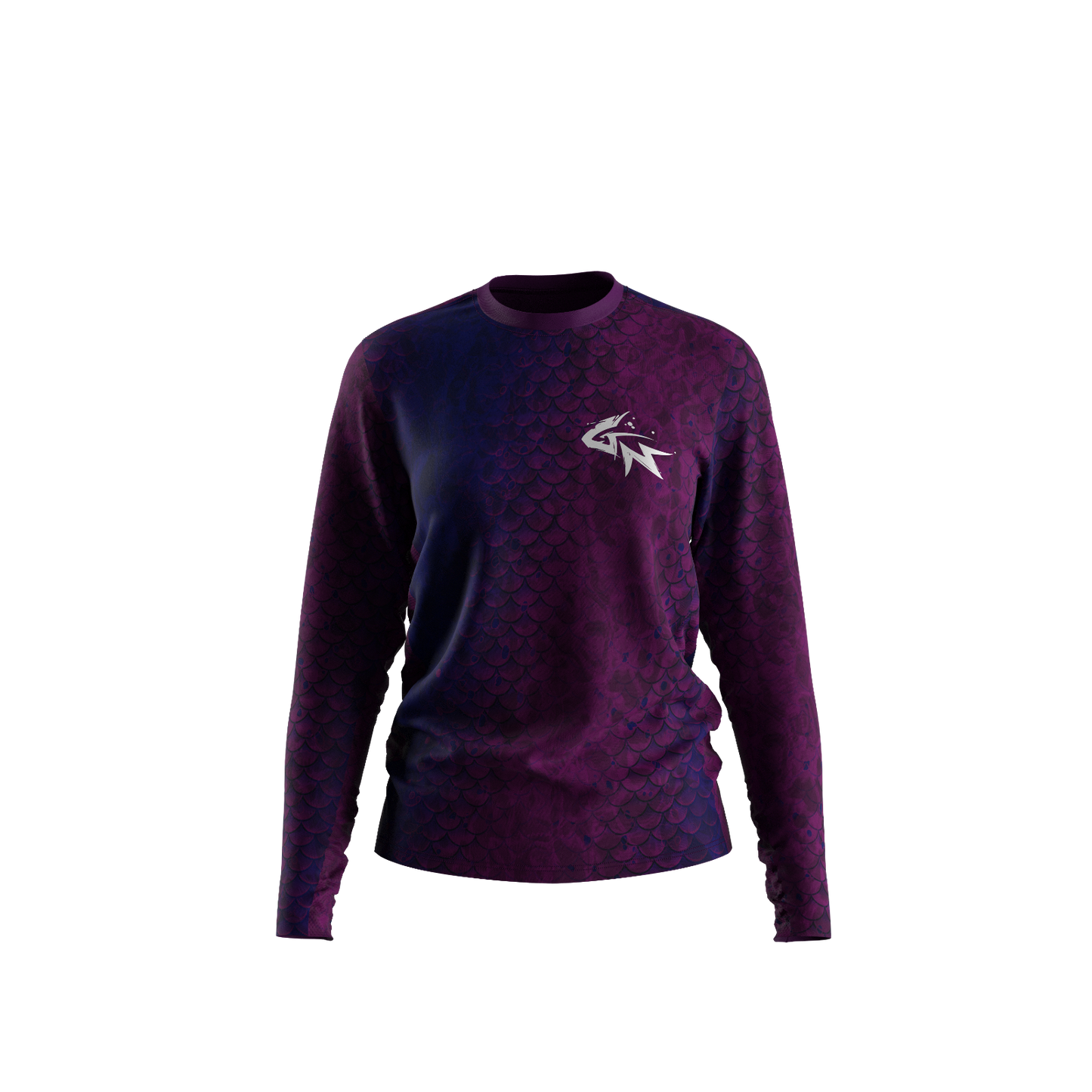 Purple Scales - Women's Long Sleeve Performance Shirt