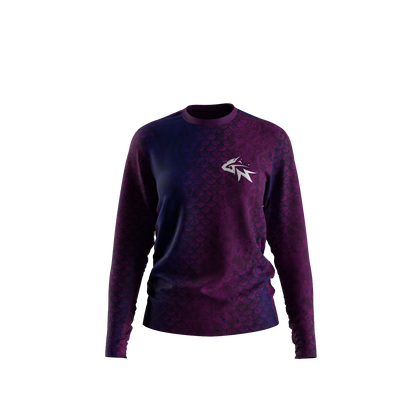 Purple Scales - Women's Long Sleeve Performance Shirt