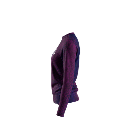 Purple Scales - Women's Long Sleeve Performance Shirt