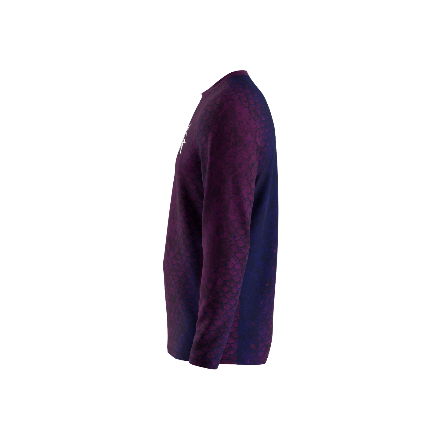 Purple Scales - Men's Long Sleeve Fishing Shirt