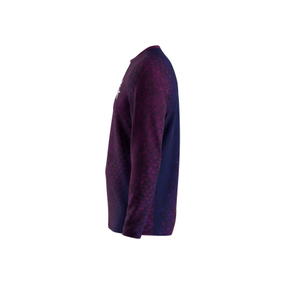 Purple Scales - Men's Long Sleeve Fishing Shirt