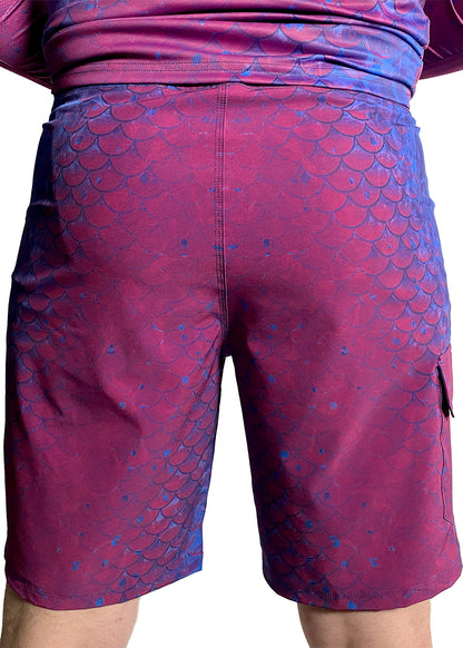 Purple Scales - Men's Board Shorts