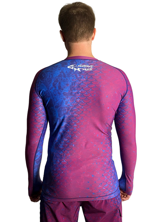 Purple Scales - Men's Long Sleeve Rashguard