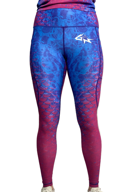 Purple Scales - Women's Leggings