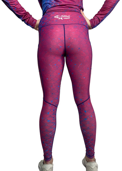 Purple Scales - Women's Leggings