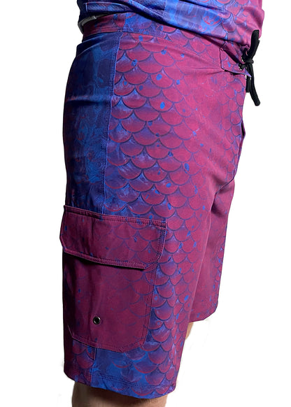 Purple Scales - Men's Board Shorts